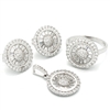 CZSS1028 Sterling Silver Round CZ Sets
