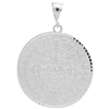 DCP1044 Silver DC Aztec Calendar Pendant 53mm