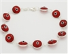 EEB07- Sterling Silver Evil Eye Bracelet