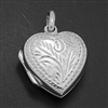 LPS1020 - Silver Heart Engraved Locket