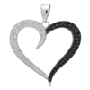 PCZ1021 - Silver CZ Triple hearts Pendant