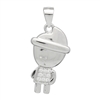 PCZ1068 Sterling Silver CZ Boy Charm Pendant