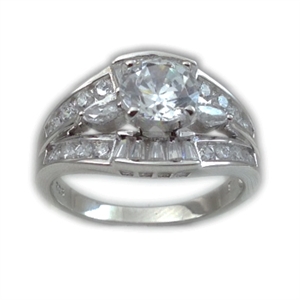 Silver CZ Ring