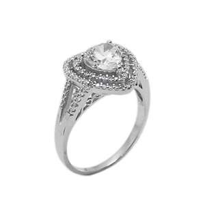 Silver CZ Ring