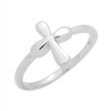 RPS1135 - Sterling Silver High Polish Cross Ring