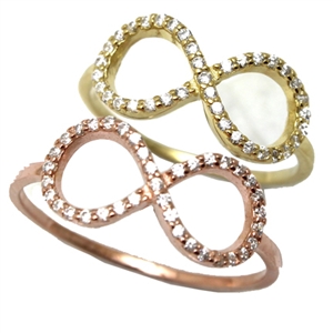 Sterling Silver Infinity Ladies Ring