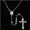 SRN1008-26 Sterling Silver DC Rosary 6mm gauge 26"