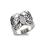 Silver Filigree Butterfly Ring - SRP10030