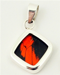 Square Butterfly Wing Pendants