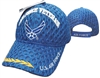 Air Force Veteran Military Cap Blue Mesh