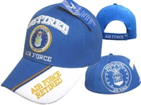 Air Force Veteran Military Cap Blue and White Retired
