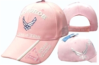 Air Force Women Veteran Pink Cap