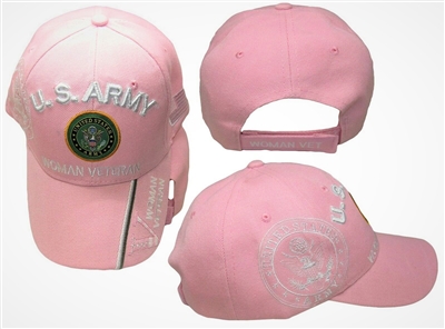 Army Women Veteran Pink Cap