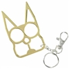 Kitty Cat Self Defense Keychains: Gold