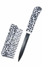 Camo Comb Knife Black and White