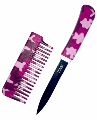 Camo Comb Knife Purple