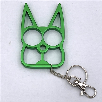 Kitty Cat Self Defense Keychains: Green