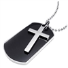 Dog Tag with Cross