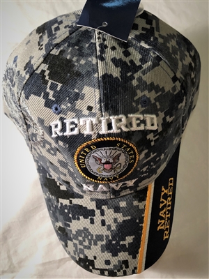 Navy Retired Baseball Cap Blue