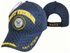 Navy Veteran Mesh Baseball Cap Blue
