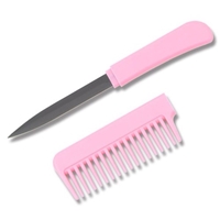 Pink Comb Hidden Knife