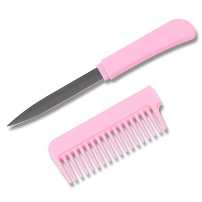 Pink Comb Hidden Knife