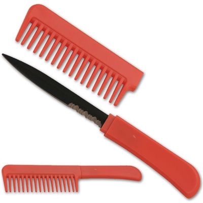 Hidden Knife Comb Red