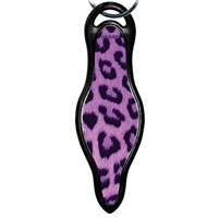Self Defense Keychain  by Munio: Purple Leopard