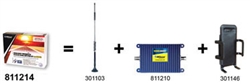 SIGNALBOOST Cell Phone Booster w/ 12" Antenna Kit