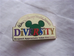 Disney Trading Pin 10117 WDW Resort DIVERSITY (Respect Appreciate Value Everyone)