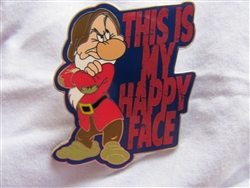 Disney Trading Pin 101881: Grumpy – This is my Happy face