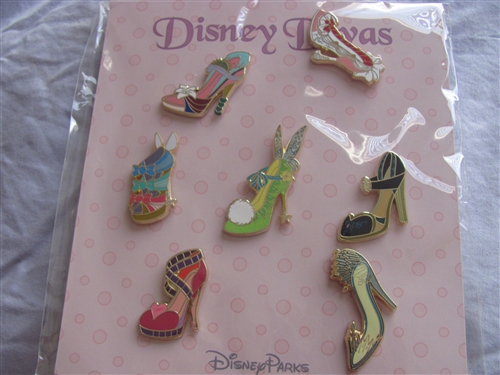 Disney Trading Pin 102366: Disney Divas Shoes Mini-Pin Set