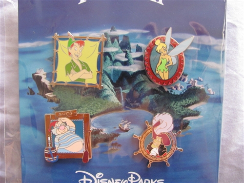 Disney Trading Pin 103829: Peter Pan Booster Set