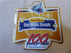 Disney Trading Pin  10557 WDW - 100 Years of Magic Press Event Set (One Man's Dream)