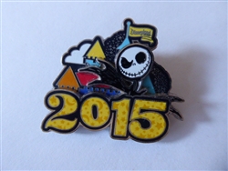 Disney Trading Pin 107197     DLR - 2015 Dated Logo Pin - Jack Skellington