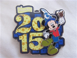 Disney Trading Pin 107338: Disney Parks - 2015 Dated Pin - Mickey With Sorcerer Hat & Ice Cream Bar