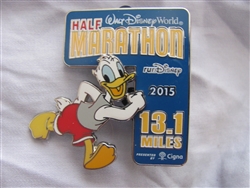 Disney Trading Pin 107341 WDW - 2015 Half Marathon - Donald Logo