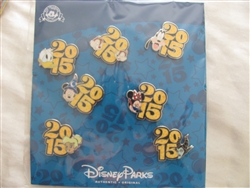 Disney Trading Pin 107568: Disney Parks - 2015 Dated Booster Set