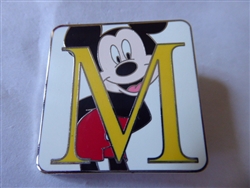 Disney Trading Pin 107667 Character Alphabet Mystery Collection - M - Mickey ONLY