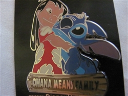 Disney Trading Pin 108342: Lilo and Stitch Hug Ohana Means Family