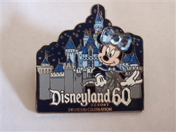 Disney Trading Pin 109409 DLR - Disneyland 60 Diamond Celebration Event - Minnie Mouse 60th Logo