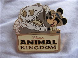 Disney Trading Pins 1112: Animal Kingdom Mickey Measuring a Fossil Skull