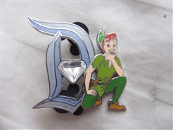 Disney Trading Pin 111876 Disneyland 60th Pin of the Month Diamond D Peter Pan