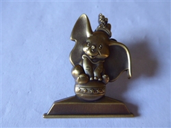 Disney Trading Pin  112581 WDW - Annual Passholder – Gold Statue Dumbo