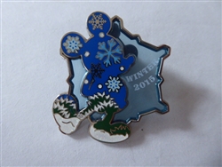 Disney Trading Pin 112644     Mickey - Winter 2015 - Blue Stained Glass - Snowflakes