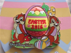 Disney Trading Pin 113780 WDW - Happy Easter 2016 - Chip and Dale