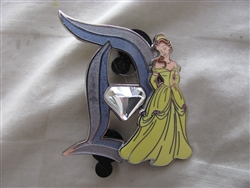 Disney Trading Pin 113994 DLR - 60th Pin of the Month - Diamond D - Belle