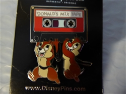 Disney Trading Pin 114062 Chip and Dale carrying Donald's Mix Tape