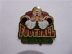 Disney Trading Pin 11522 WDW - Disney's Wide World of Sports Complex - The Big Pin Game Series - Football (Chip & Dale & Pete)