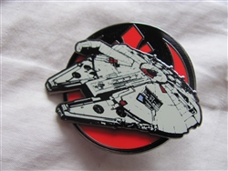 Disney Trading Pin 115306 Star Wars: The Force Awakens - Resistance and First Order Ships Six Pin Set - Millennium Falcon Only